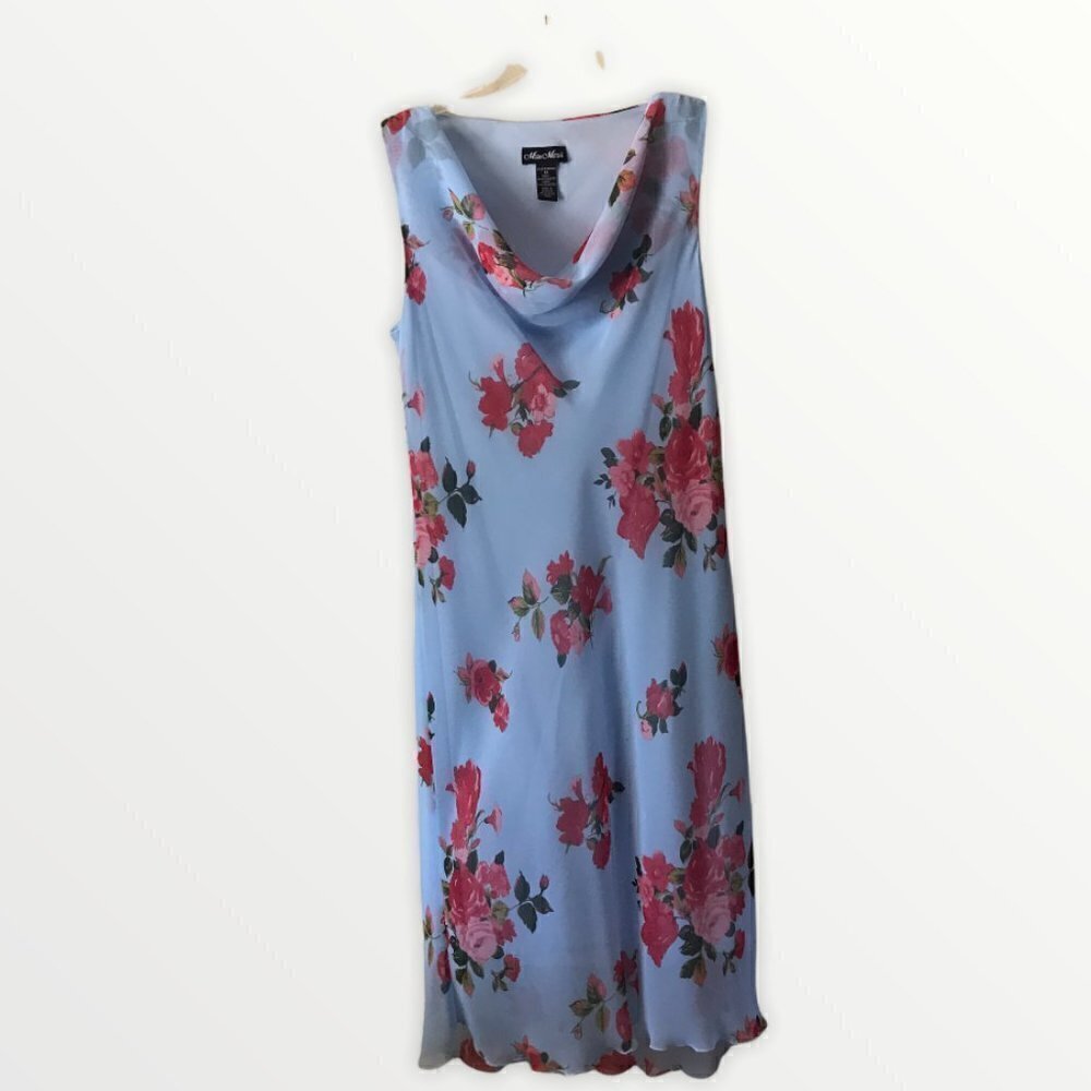 Meghan Matthews Floral Chiffon Dress